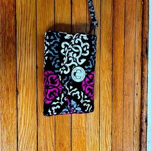 Vera Bradley Black and Pink Wallet/Purse